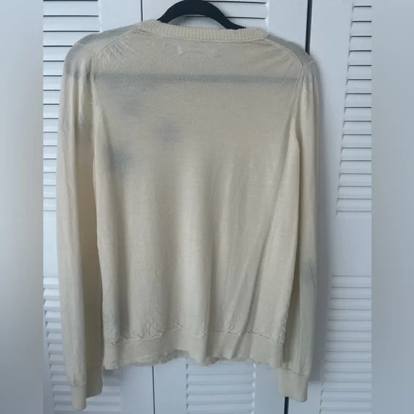 Zadig & Voltaire Miss Star Merino Wool Sweater with Black Stars - Picture 3 of 6